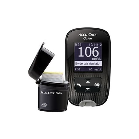Roche Kit Glucometro Accu-chek Guide Mg/dl + Pungidito Fastclix