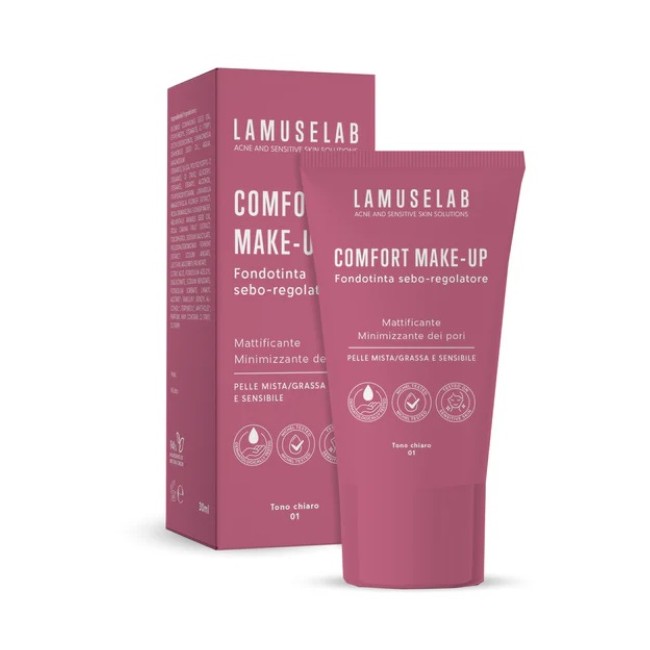 Lamuselab Comfort Make-up Fondotinta Seboregolatore Tono Chiaro