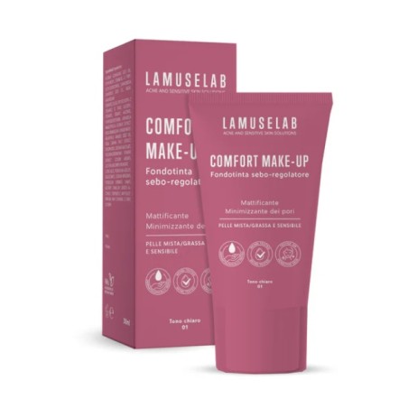 Lamuselab Comfort Make-up Fondotinta Seboregolatore Tono Chiaro