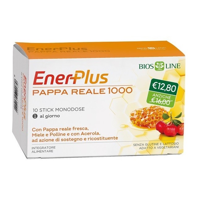 Bios Line Enerplus Pappa Reale 1000 10 Stick Monodose Da 10 Ml