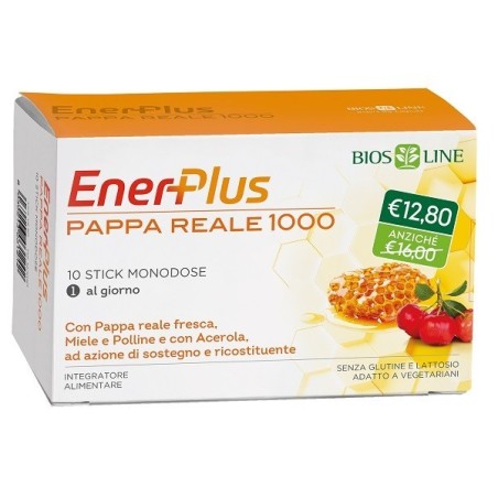 Bios Line Enerplus Pappa Reale 1000 10 Stick Monodose Da 10 Ml