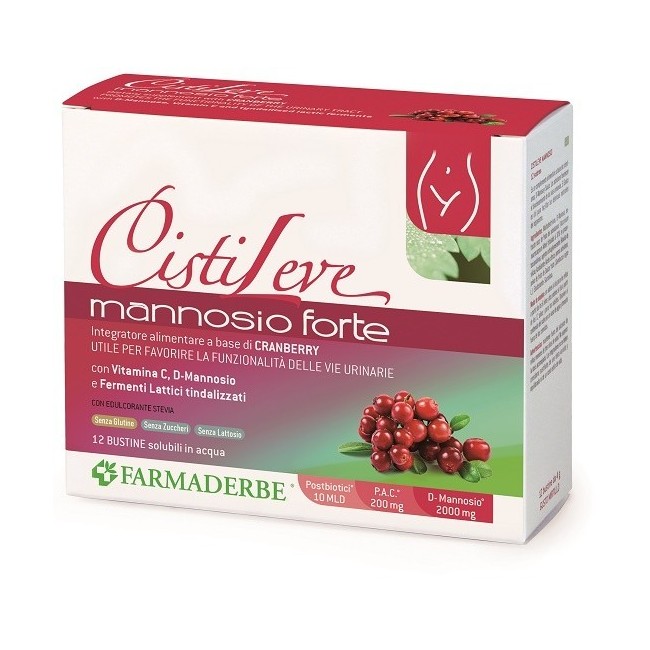 Farmaderbe Cistileve Mannosio Forte 12 Bustine Da 3 G