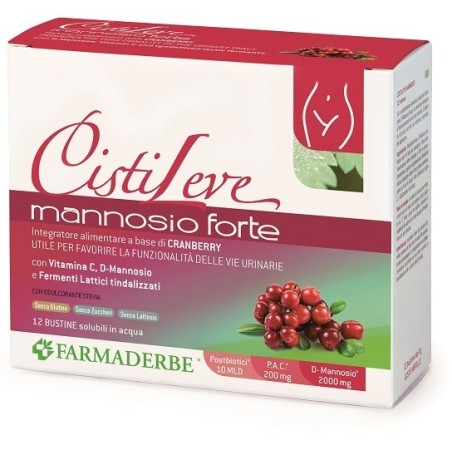Farmaderbe Cistileve Mannosio Forte 12 Bustine Da 3 G