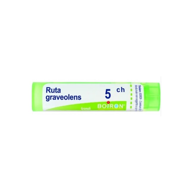 Contenitore multidose da 4g, circa 80 granuli di Boiron Ruta Graveolens 5ch