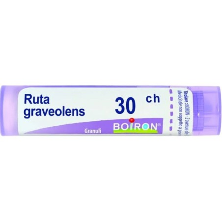 Contenitore multidose da 4g, circa 80 granuli di Boiron Ruta Graveolens 30ch