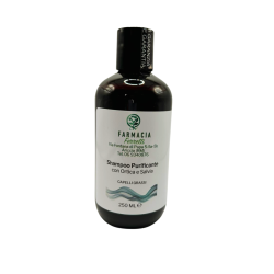 Flacone da 250 ml di Shampoo Capelli Grassi Ortica Salvia Rosmarino