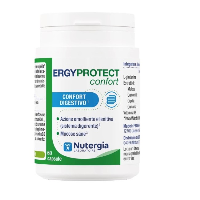 Laboratoire Nutergia Ergyprotect Confort 60 Capsule Senza Glutine