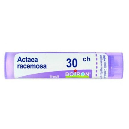 Contenitore multidose da 4g, circa 80 granuli di Boiron Actaea Racemosa 30ch