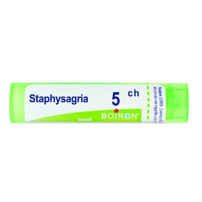 Contenitore multidose da 4g, circa 80 granuli Boiron Staphysagria Boi 5ch