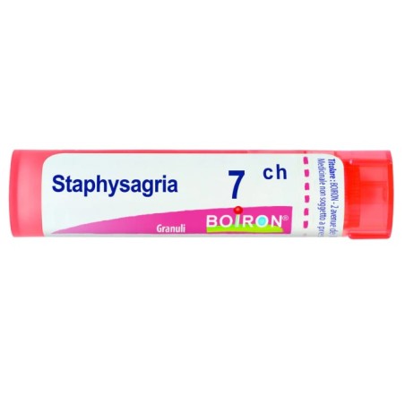 Contenitore multidose da 4g, circa 80 granuli di Boiron Staphysagria Boi 7ch