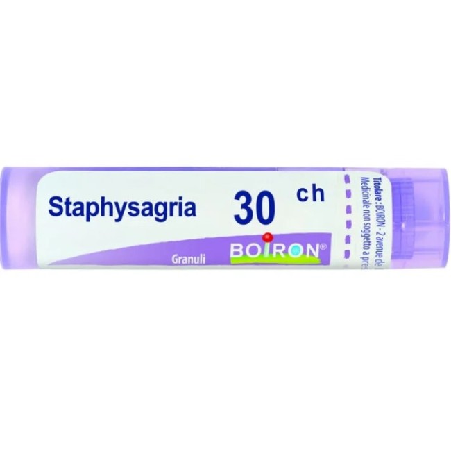 Contenitore multidose da 4g, circa 80 granuli di Boiron Staphysagria Boi 30ch