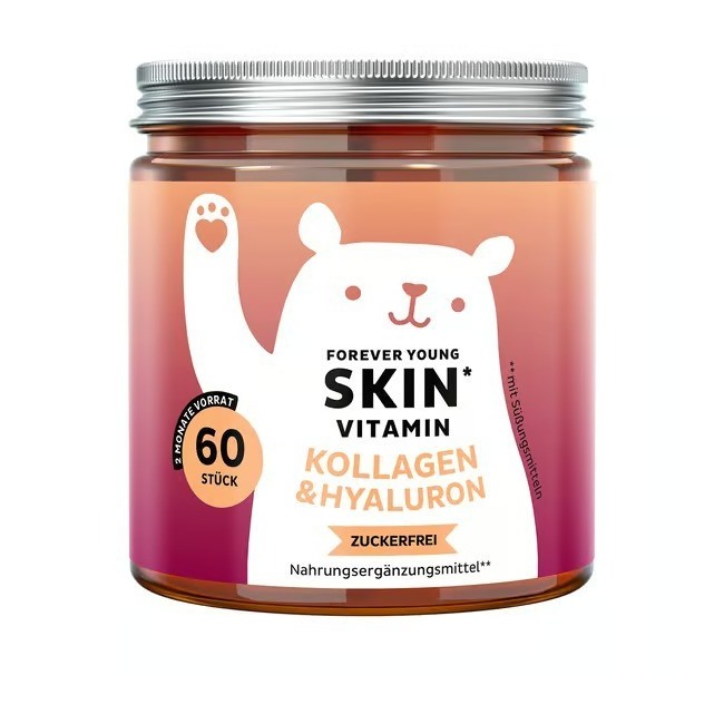 Bears With Benefits Forever Young Skin Vitamin 60 Caramelle Gommose Con Edulcoranti Senza Zuccheri