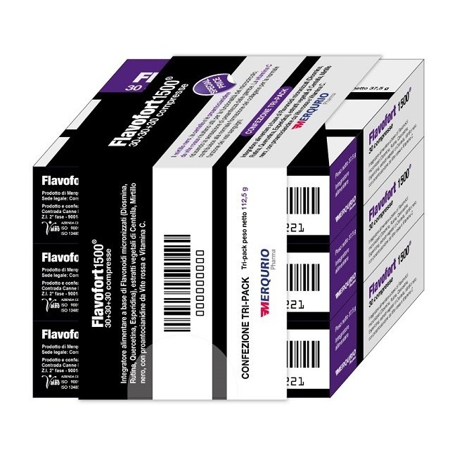 Merqurio Pharma Flavofort 1500 30 Compresse 1,25 G 3 Pezzi