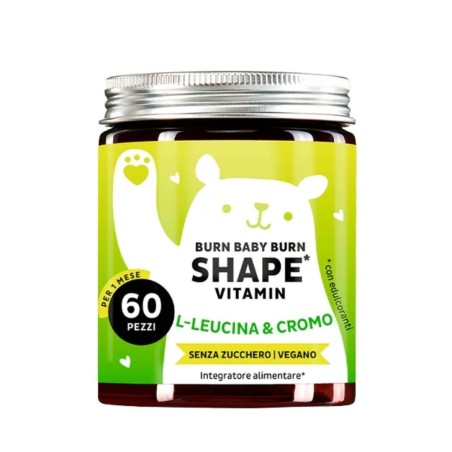 Bears With Benefits Burn Baby Burn Shape Vitamin 60 Caramelle Gommose Con Edulcoranti Senza Zuccheri