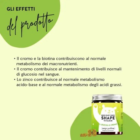 Bears With Benefits Burn Baby Burn Shape Vitamin 60 Caramelle Gommose Con Edulcoranti Senza Zuccheri