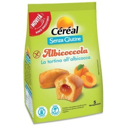 Nutrition & Sant&egrave; Cereal Albicoccola Tortina Albicocca 5 Pezzi Da 35 G Senza Lattosio
