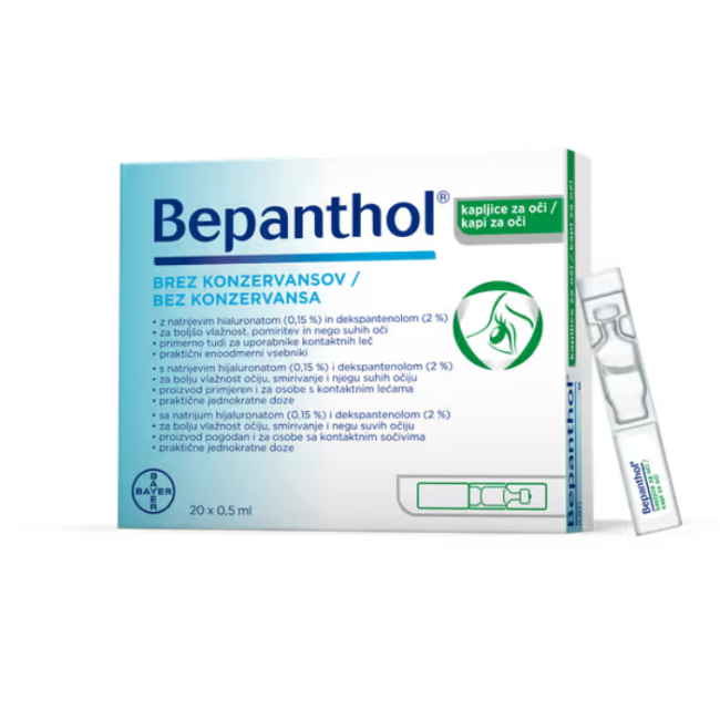 Bayer Bepanthenol Collirio 20 Monodose 0,5 Ml