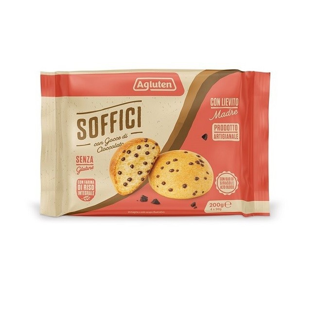 Nove Alpi Agluten Soffici Gocce Di Cioccolato 4 Pezzi Da 50 G