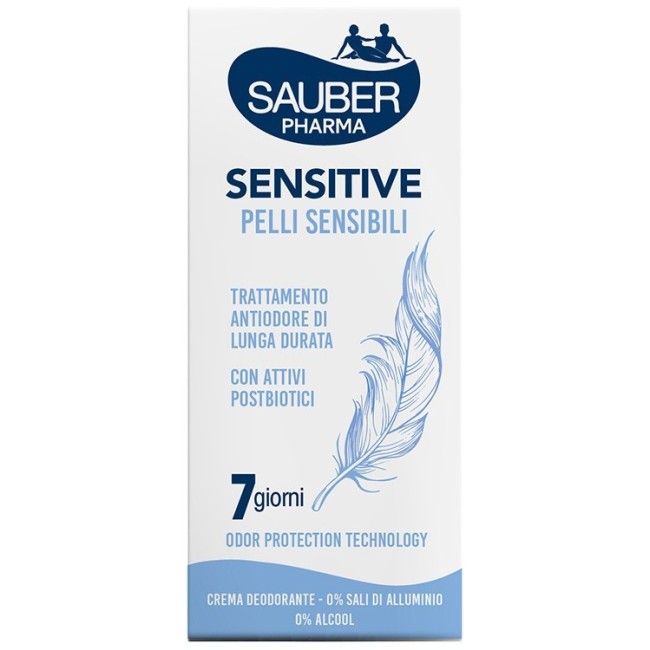 Italsilva Commerciale Sauber Deo 7 Giorni Sensitive Pelli Sensibili Crema 35 Ml