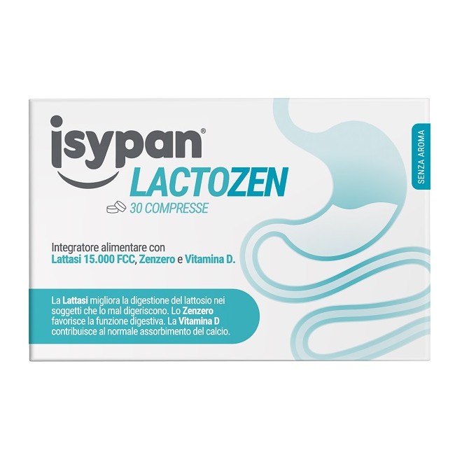 Pharmaidea Isypan Lactozen 30 Compresse Da 0,48 G Senza Aroma Senza Glutine Senza Lattosio