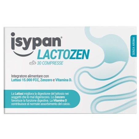 Pharmaidea Isypan Lactozen 30 Compresse Da 0,48 G Senza Aroma Senza Glutine Senza Lattosio