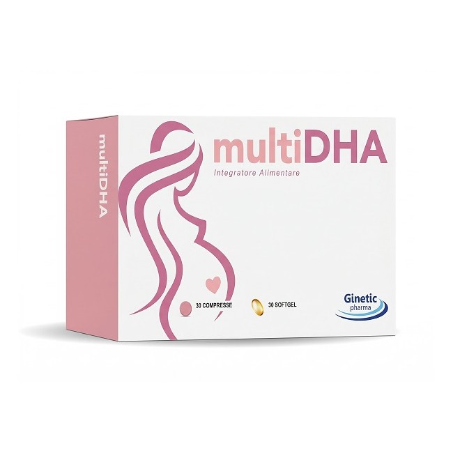 Ginetic Pharma Multi Dha 30 Compresse Filmate 530 Mg + 30 Softgel 708 Mg