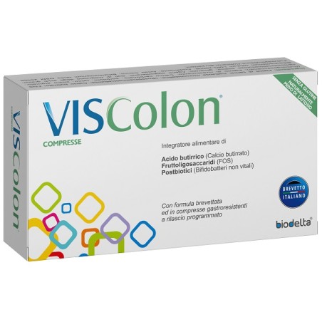 Biodelta Viscolon 30 Compresse Gastroresistenti A Rilascio Programmato Senza Glutine Naturalmente Privo Di Lattosio