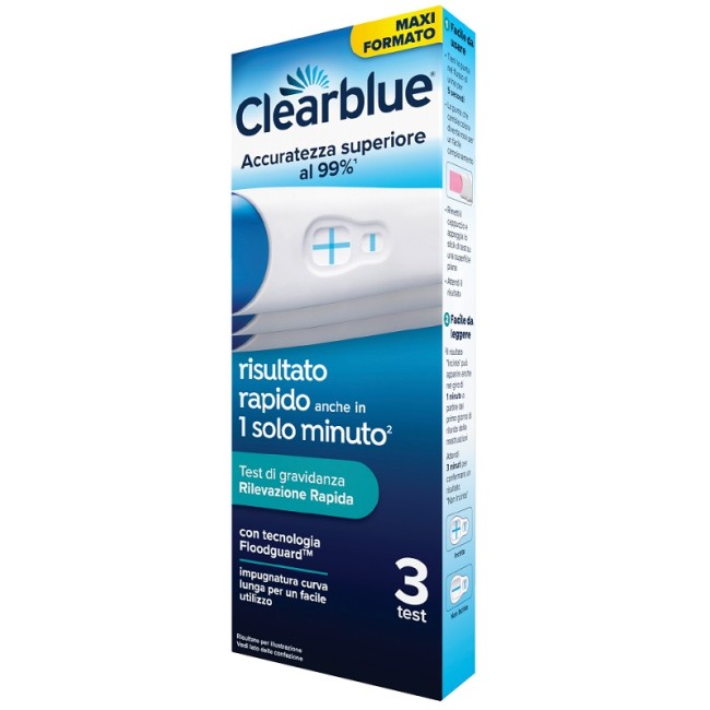 Procter & Gamble Clearblue Test Gravidanza Rilevazione Rapida 3 Pezzi