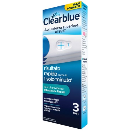 Procter & Gamble Clearblue Test Gravidanza Rilevazione Rapida 3 Pezzi