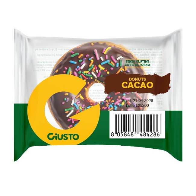 Farmafood Giusto Senza Glutine Donuts Cacao 35 G