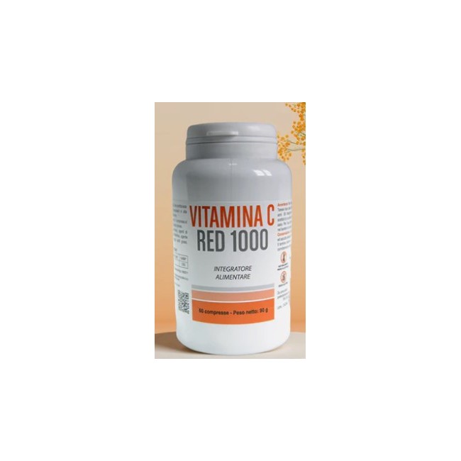 Confezione da 60 compresse Pharma Food Manufacturing Vitamina C Red 1000