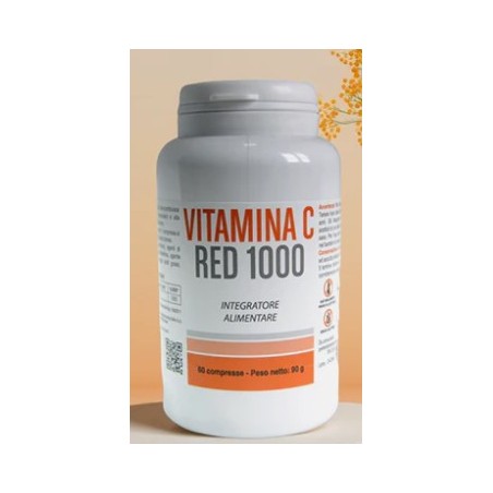 Confezione da 60 compresse Pharma Food Manufacturing Vitamina C Red 1000