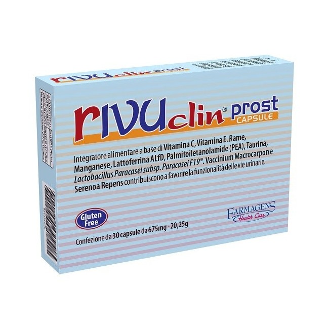 Farmagens Health Care Rivuclin Prost 30 Capsule 675 Mg Senza Glutine