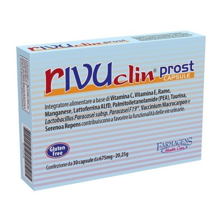 Farmagens Health Care Rivuclin Prost 30 Capsule 675 Mg Senza Glutine