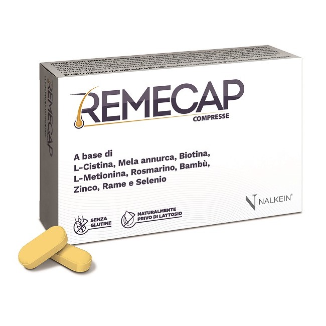 Nalkein Pharma Remecap 30 Compresse Rivestite Da 1,25 G Senza Glutine Naturalmente Privo Di Lattosio