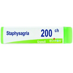 Contenitore monodose da 1g di globuli. Formato monouso. Altissima potenza 200CH Boiron Staphysagria
