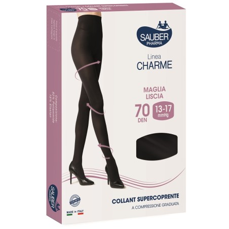 Desa Pharma Sauber Charme Collant Supercoprente 70 Denari Nero 3