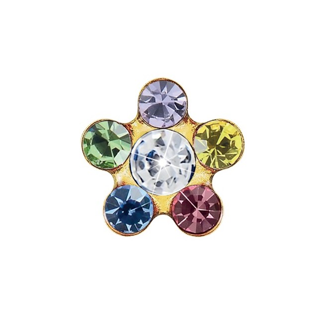 Mast Industria Italiana Fiore Oro 6mm Arcobaleno