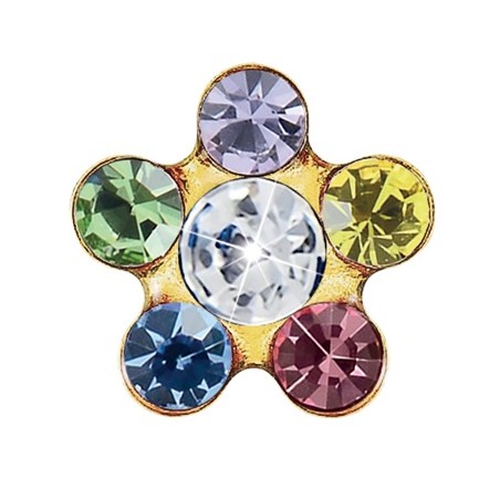 Mast Industria Italiana Fiore Oro 6mm Arcobaleno