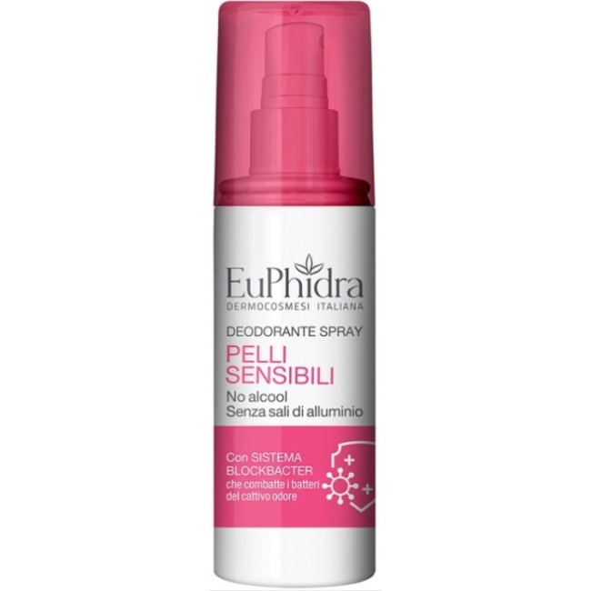Flacone spray da 100 ml di Zeta Farmaceutici Euphidra Deo Pelli Delicate