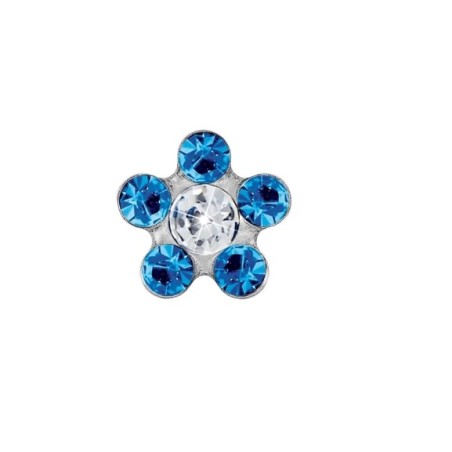 Mast Industria Italiana Pre Orecchino Fiore 6mm Zaffiro/p