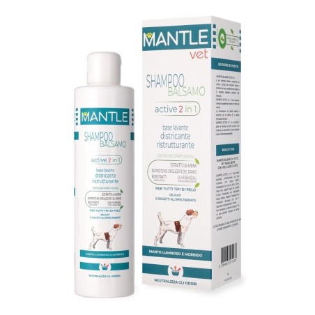 Pharmarei S Mantle Vet Shampoo Balsamo Active 2 In 1 250 Ml