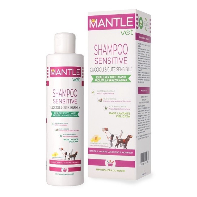 Pharmarei S Mantle Vet Shampoo Sensitive Cuccioli E Cute Sensibile 250 Ml