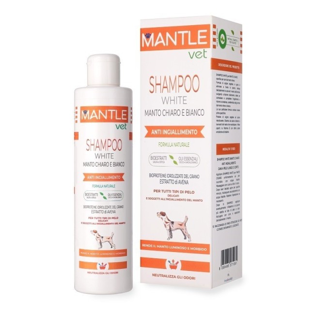 Pharmarei S Mantle Vet Shampoo White Manti Chiari 250 Ml