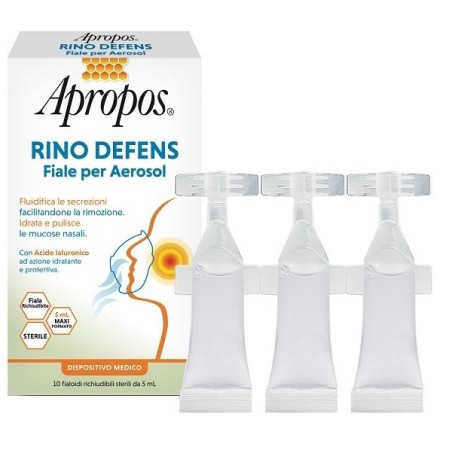 Desa Pharma Apropos Rino Defens - 10 fiale da 5ml per aerosol, protezione vie respiratorie Desa Pharma Apropos Rino Defens - 10 fiale da 5ml per aerosol, protezione vie respiratorie
