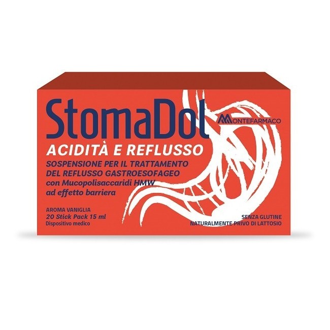 Montefarmaco Stomadol Acidita' Reflusso 20 Stick Pack Da 15 Ml