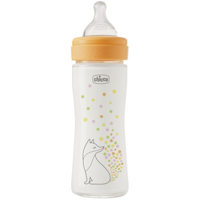 Chicco Biberon Perfect Glass Girl Silicone Da 240 Ml