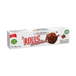 72 g Tomasello Luca Rolls Merendina Pan Di Spagna Crema Cioccolato E Nocciola