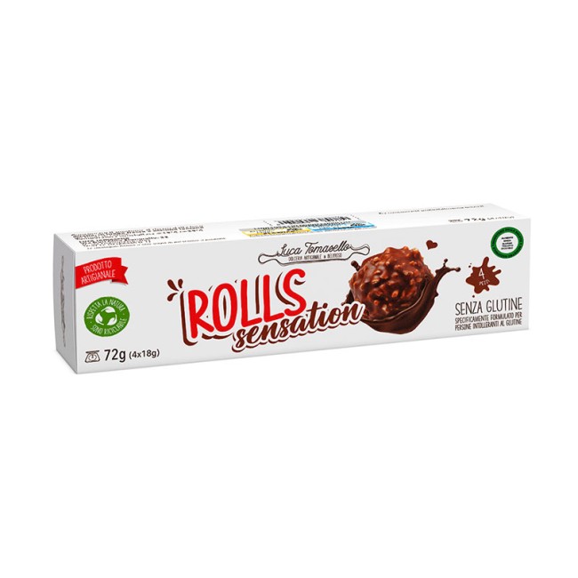 72 g Tomasello Luca Rolls Merendina Pan Di Spagna Crema Cioccolato E Nocciola 72 g Tomasello Luca Rolls Merendina Pan Di Spagna Crema Cioccolato E Nocciola