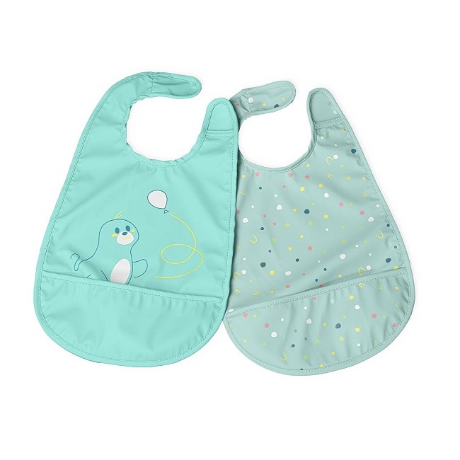 Chicco Bavaglina Pappa Azzurro 6m+ 2 Pezzi